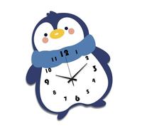 SLXLYH Reloj de pared silencioso, sin tictac, funciona con pilas, fácil de leer, cocina, aula, escuela, relojes decorativos para estante