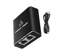 SLXLYH RJ45 Gigabit Ethernet Splitter 1 a 2 1000Mbps adaptador de red para cables Cat5/5e/6/7/8 con cable de alimentación USB