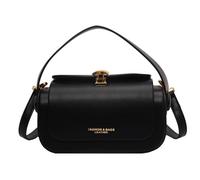 SLXLYH Sofisticado bolso de hombro para mujer, bolso cruzado de cuero para varias ocasiones, elegante bolsa de viaje, Black