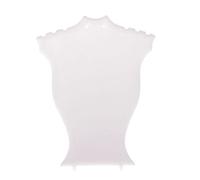 SLXLYH Soporte de busto para collar, color blanco y negro, adecuado para el hogar, salón, negocios, almacenamiento, decoración, portátil, caja de joyería