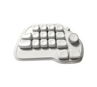 SLXLYH Teclado numérico mecánico mediante teclado numérico USB programable de 17 teclas intercambiables en caliente con teclas PBT y RGB retroiluminado para La (blanco)