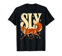 Sly Fox Boho Retro Woodland Clever Wild Animal Art Camiseta