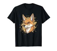 Sly Fox Head Mascota Zorra Animal Tribal Forest Camiseta