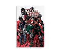 SLYASZX Póster de My Hero Academia sobre lienzo, pintura al óleo, pintura decorativa, para colgar, para el hogar, sala de estar, dormitorio, comedor, pared, estilo sin marco, 20 x 30 cm