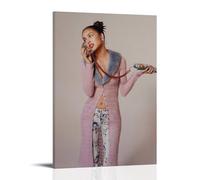 SLYASZX Póster de Olivia Rodrigo en lienzo, pintura al óleo, pintura decorativa, póster para colgar en el hogar, sala de estar, dormitorio, comedor, marco de pared, estilo 40 x 60 cm