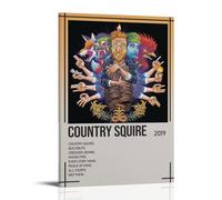 SLYASZX Póster de Tyler Childers Country Squire sobre lienzo, pintura al óleo, pintura decorativa para colgar, para el hogar, sala de estar, dormitorio, comedor, marco de pared, estilo 40 x 60 cm