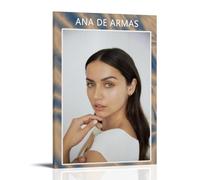 SLYASZX Póster decorativo de Ana De Armas para colgar en el hogar, sala de estar, dormitorio, comedor, marco de pared, estilo 40 x 60 cm