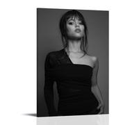 SLYASZX Póster decorativo de Jenna Ortega para colgar en el hogar, sala de estar, dormitorio, comedor, marco de pared, estilo 60 x 90 cm