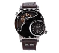 SLYHHZHMY Relojes Deportivos para Hombre Relojes De Moda Relojes con Hebilla para Cinturón Relojes De Cuarzo (marrón)