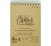 SM.LT 5eb de 80ts/NTB Papel Kraft, 80 hojas, A5, 135 gsm, color marrón