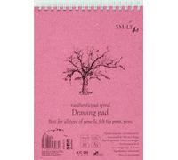 SM.LT - Bloc de dibujo auténtico - A5-60 hojas - 120 g/m² - Sin ácidos - Encuadernado con alambre