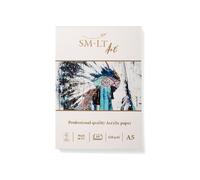 SM.LT Bloc de dibujo para pintura acrílica, tamaño A5, compuesto por 10 hojas, 420 g/m², 5TS-10(420) PRO/FSC