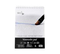 SM.LT Bloc de espiral para acuarela, tamaño A4, compuesto por 20 hojas, 260 g/m² AS-20(260) TS