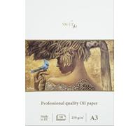 SM.LT Bloc de papel para pintura al óleo, tamaño A3, 10 hojas, 230 g/m²