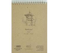 SM.LT EB-100TS/C Authentic line - Cuaderno para bocetos (A4, 100 g, papel reciclado, 100 páginas), color blanco