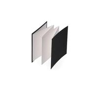 SM.LT Libro acuarela Leporello con papel blanco 100% algodón, formato 140x140 mm, compuesto por 6 hojas, 300 gsm 6KN-ESK/Q