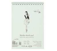 Sm-Lt SM58801 Bloc de Dibujo Marcador - A5-40 Hojas - 100 G/m2 - Encuadernado de Alambre, Libre de Ácido