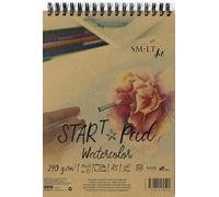 SM.LT Start Pad - Cuaderno de espiral para acuarela, tamaño A5, 20 hojas, 240 g/m²