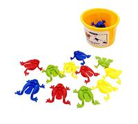SM SunniMix 12 Piezas De Juguete De Ranas Saltarinas con De Tolva De Favores De para Niños