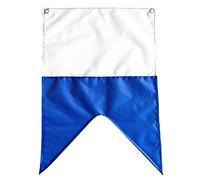 SM SunniMix 50 X 35 Cm Bandera Alpha Dive Boat Bandera Universal de Buceo - Blanca Y Azul
