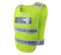 SM SunniMix Chaleco de Seguridad Ajustable, Reflectante de Visibilidad, Conducción, Policía de Tráfico, Amarillo, unico