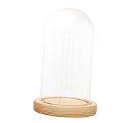 SM SunniMix Cúpula de Campana de Cristal con Base Luz Florero Hogar Boda Decoración, B 10x12cm