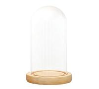 SM SunniMix Cúpula de Campana de Cristal con Base Luz Florero Hogar Boda Decoración, D 10x18cm