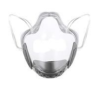 SM SunniMix Máscara Facial Transparente para Adultos, Protección Facial Protector de Boca Reutilizable Lavable, Cubierta, Cubierta, con Filtro Transpirable - Gris