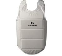 SM SunniMix Protège-Poitrine Plastron pour MMA Karaté TKD Sport Doux et Confortable Blanc, L