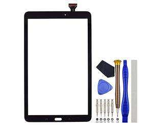 SM-T560 Tablet Touch Digitalizador Pantalla Reemplazo para Samsung Galaxy Tab E 9.6 Negro 9.6 pulgadas con Kit de Herramientas y Adhesivo Libre (No LCD)