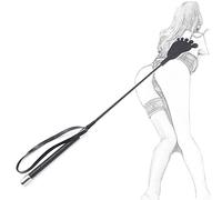 SM Whip Erótico Flogger Sexo Cuero de Vaca Paleta Larga BDSM Bondage Juego de Rol Nalgadas Montar Cultivo Coqueteo Erótico Fetiche Esclavo Juguetes Sexuales para Parejas Cosplay