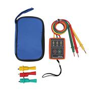 SM852B Digital 3 Phase Rotation Tester | 60-600V AC Voltage & Open Phase Detection | Portable Phase Sequence Meter for Electricity Testing/Motor Wiring/Industrial Maintenance