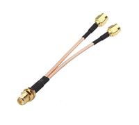 SMA a 2X SMA Macho Hembra Tipo Y Divisor combinador Puente Cable Pigtail RG316(RP SMAK-2RP SMAJ,15CM)
