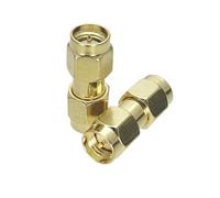 SMA macho hembra a RP SMA N BNC UHF PL259 SO239 TNC adaptador de cobre y latón convertidor de conector Coaxial RF recto(SMAJ-SMAJ)