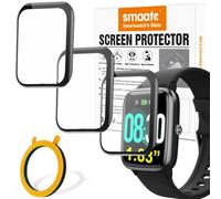 smaate Compatible con reloj inteligente GRV FC1 de 1.8 pulgadas, protectores de pantalla 3D, 3 piezas, cobertura completa, antiroturas