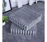 smabee Alfombra entrelazada de Espuma EVA Suave y esponjosa, Alfombra Protectora para el Suelo, tapete de Juego para niños, habitación de los niños, Sala de Estar, Dormitorio (12 Piezas, Gris)