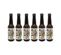 SMACH Cerveza Artesana SPI Doble IPA (DIPA) - 8% Vol, 330 ml - Alta Intensidad, Notas Tropicales y Amargor Potente (Pack 6)