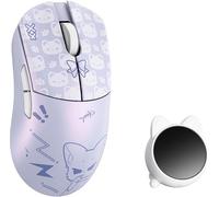 SMACKAPE WLMOUSE Huan - Ratón para juegos de aleación de magnesio ultraligero de 48 g, receptor de voz y pantalla 8K, doble 8K inalámbrico/con cable, sensor PAW3950HS, iluminación de rueda RGB