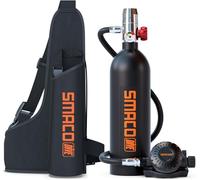 SMACO Botella de Buceo Equipo de Respiración Subacuática Botella de Buceo 1L de Buceo Cilindro de Oxígeno de BuceoComo Fuente de Gas de Respaldo/Rescate de Emergencia Serie S400