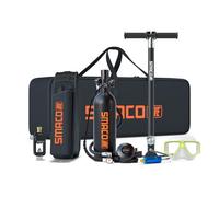 SMACO Botella de Buceo Equipo de Respiración Subacuática Tanque de Oxígeno de Buceo Respiración Bajo el Agua (No Más de 16ft) Equipo de Buceo Cilindro de Oxígeno de Buceo Serie S400Plus