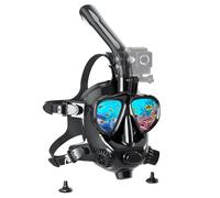SMACO Máscara de Buceo Cara Completa,Máscara de Snorkel con Soporte para Cámara, Gafas de Bucear para Adultos y Niños Anti-Niebla y Anti-Fugas Compatible con S400/S400 Pro/S700 Plus/S700 MAX