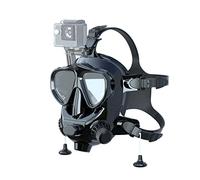 SMACO Máscara de Buceo Cara Completa y Soporte para Cámara, Gafas de Bucear Anti-Niebla y Anti-Fugas Compatible con S400/S400 Plus/S400 Pro/S700 Botella de Buceo