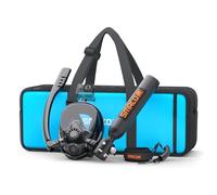 SMACO Mini Botella de Buceo con Máscara de Buceo Bombona de Buceo Pequeñas 0,5 litros Bombona Aire Comprimido Portatil Tanque de Buceo Recargable para Viajes Nadar Rescate S300Plus