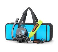 SMACO Mini Botella de Buceo con Máscara de Buceo Bombona de Buceo Pequeñas 0,5 litros Bombona Aire Comprimido Portatil Tanque de Buceo Recargable para Viajes Nadar Rescate S300Plus