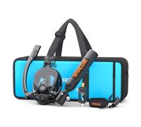 SMACO Mini Botella de Buceo con Máscara de Buceo Bombona de Buceo Pequeñas 0,5 litros Bombona Aire Comprimido Portatil Tanque de Buceo Recargable para Viajes Nadar Rescate S300Plus