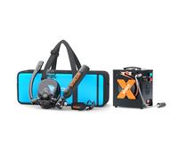 SMACO Mini Botella de Buceo con Máscara de Buceo Bombona de Buceo Pequeñas 0,5 litros Bombona Aire Comprimido Portatil Tanque de Buceo Recargable para Viajes Nadar Rescate S300Plus