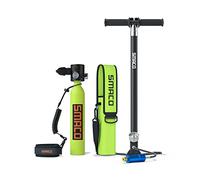 SMACO S300 Bombona de Buceo Pequeñas Portatil Mini Botella de Buceo de 0,5 litros con Capacidad de 5-10 Minutos Tanque de Buceo Recargable for Viajes Nadar Rescate