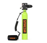SMACO S300 Bombona de Buceo Pequeñas Portatil Mini Botella de Buceo de 0,5 litros con Capacidad hasta 10 Minutos Tanque de Buceo Recargable for Viajes Nadar Rescate