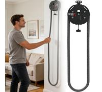 smafoseedding Entrenador De Cuerda Sin Fin Q-Rope, Máquina De Poleas De Cable Portátil, Máquina De Escalada con Resistencia Ajustable De 30 Kg, Equipo De Ejercicio para Gimnasio En Casa