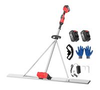 smafoseedding Herramienta Eléctrica De Acabado De Hormigón, Kit Vibratorio De Solera De Hormigón, con Pantalla De Engranajes Y Ajuste De 9 Velocidades, Hoja De 150 Cm De Largo Y 8 Cm De Ancho,2BAT
